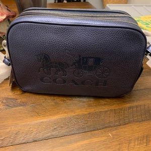 Coach double zipper purse